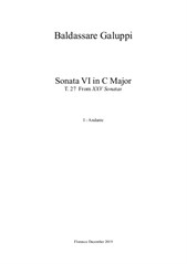 Sonata VI in C Major from XXV Sonatas